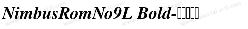 NimbusRomNo9L Bold字体转换